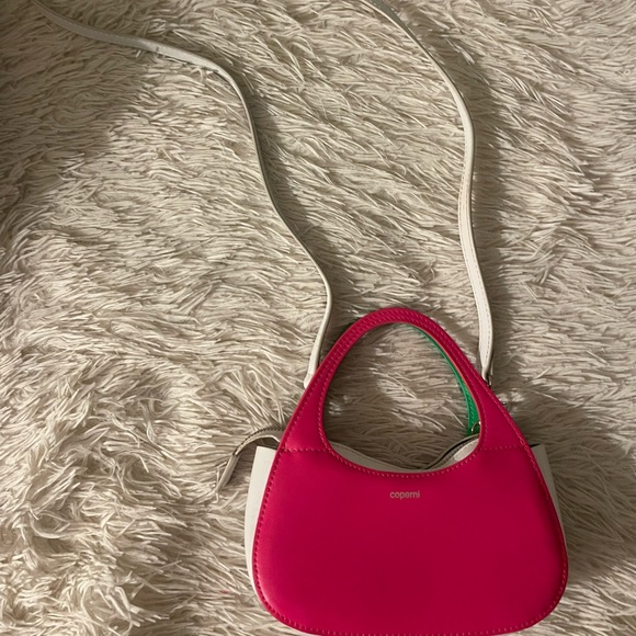 COPERNI Micro Baguette Swipe Bag Neon Pink & Green - Picture 6 of 11